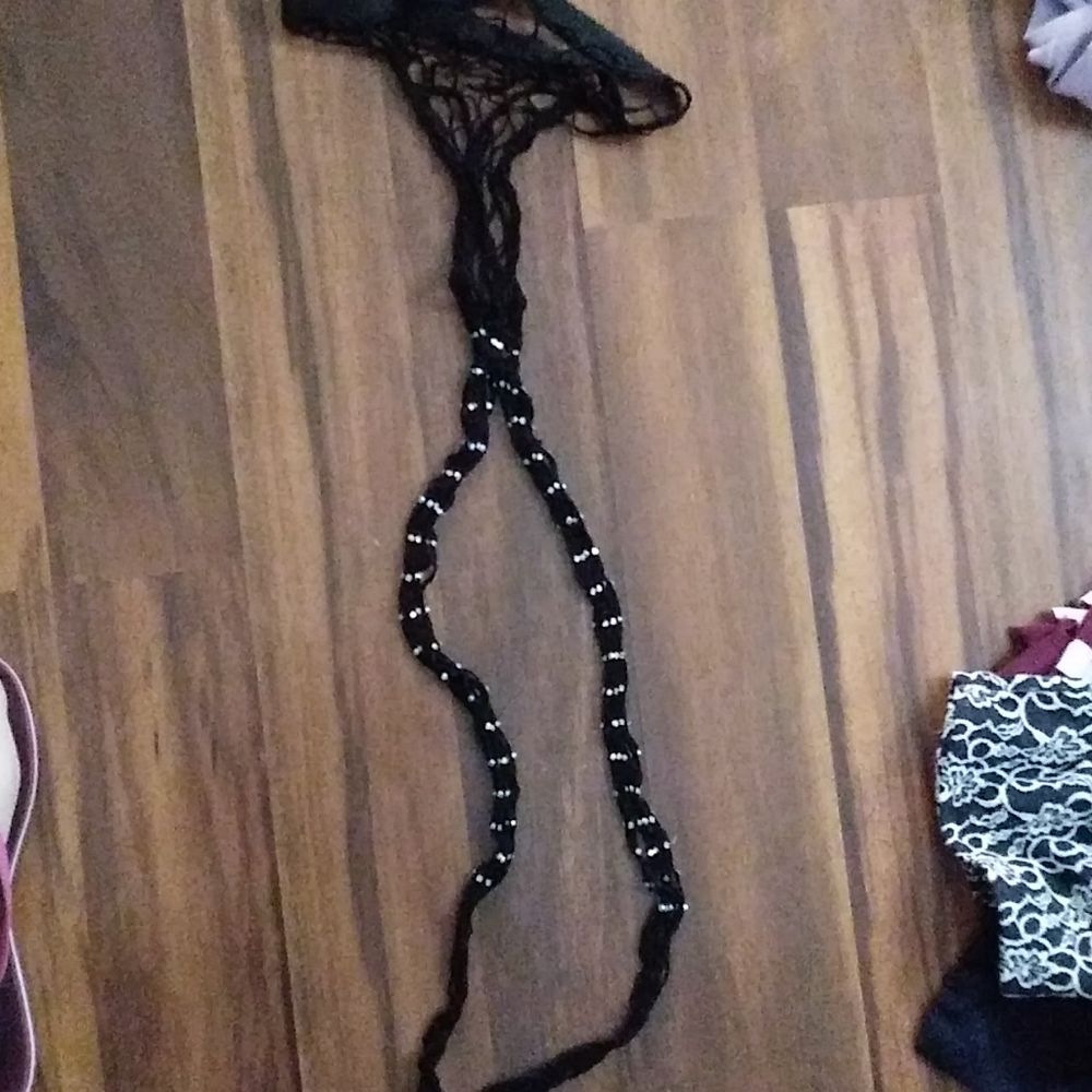 Raver fishnet with rhinestones